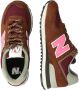 New Balance 574 sneakers donkerbruin taupe fuchsia - Thumbnail 7