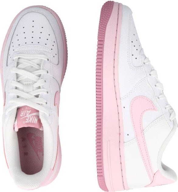Nike Air Force 1 (gs) Basketball Schoenen white pink foam ele tal pink maat: 38.5 beschikbare maaten:38.5 - Foto 13