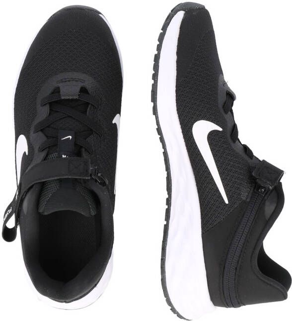Nike Revolution 6 FlyEase Eenvoudig aan en uit te trekken kleuterschoenen Zwart - Foto 4