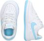 Nike Kleuterschoenen Force 1 Low EasyOn White White Aquarius Blue White White Aquarius Blue - Thumbnail 10