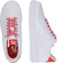 Nike Air Force 1 Low White Habanero Red Sneakers Dames Wit Rood - Thumbnail 4