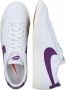 Nike Blazer Low Leather Heren Sneakers White Voltage Purple-Sail - Thumbnail 7