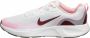 Nike WearAllDay(GS)sneakers wit donkerrood roze - Thumbnail 4