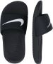 Nike Kawa Slide Bgp Slippers Black White - Thumbnail 14
