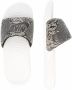 Nike Victori One Slipper met print voor dames Desert Sand Summit White Black Dames - Thumbnail 10