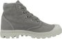 Palladium Womens Pampa Hi Canvas 92352-071-Gray Flannel - Thumbnail 4