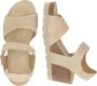 Panama Jack Wig Sandalen met Plakband Beige Dames - Thumbnail 12