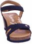 Panama Jack Julia Menorca B2 sandalen met sleehak blauw - Thumbnail 10