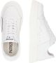 PATRIZIA PEPE Urban Leren Sneakers met Iconisch Logo White Dames - Thumbnail 3