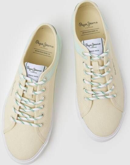 Pepe Jeans Kenton Road Mix Lage Sneakers Beige Vrouw - Foto 3