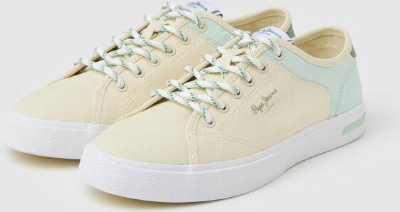 Pepe Jeans Kenton Road Mix Lage Sneakers Beige Vrouw - Foto 4