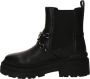 Pinko Zwarte Leren Enkellaarzen Elastisch Black Dames - Thumbnail 10