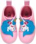 Playshoes Pantoffels Eenhoorn Meisjes Vilt textiel Roze blauw - Thumbnail 2