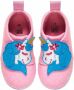 Playshoes Pantoffels Eenhoorn Meisjes Vilt textiel Roze blauw - Thumbnail 3