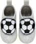 Playshoes Kinder Schuh Filz-Hausschuh Fußball Grau - Thumbnail 2