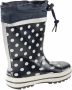 Playshoes Dots regenlaarzen met stippen donkerblauw wit - Thumbnail 3