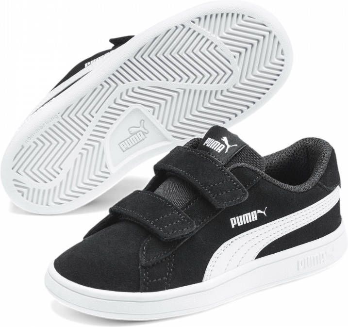 PUMA Smash v2 L V Sneakers Unisex zwart wit - Foto 4