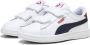 Puma Smash 3.0 sneakers wit donkerblauw rood Imitatieleer 29 - Thumbnail 2