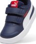 Puma Courtflex V3 V sneakers donkerblauw wit rood - Thumbnail 5