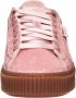PUMA Basket Platform Roze Fluwelen Sneakers - Thumbnail 6