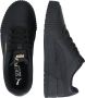PUMA Carina L Dames Sneakers Black- Black- Team Gold - Thumbnail 7