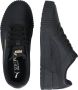 PUMA Carina L Dames Sneakers Black- Black- Team Gold - Thumbnail 6
