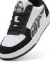 PUMA Caven 2.0 Snake Chic Dames Sneakers Black- White- Aged Silver - Thumbnail 10