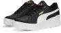 PUMA Karmen Wedge 390985-01 Vrouwen Zwart Sneakers Sportschoenen - Thumbnail 2