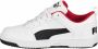 PUMA Rebound Layup Lo SL Jr Unisex Sneakers White- Black-High Risk Red - Thumbnail 8