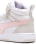 Puma Rebound v6 Mid V6 Mid sneakers wit grijs roze Imitatieleer 35 - Thumbnail 14