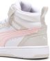 Puma Rebound V6 Mid sneakers wit grijs roze Jongens Meisjes Imitatieleer 35 - Thumbnail 10