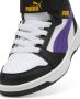 PUMA Rebound V6 Mid AC+ PS Unisex Sneakers White-Team Violet- Black - Thumbnail 4