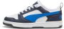 PUMA Rebound V6 Lo Jr Unisex Sneakers White-Hyperlink Blue-Galactic Gray - Thumbnail 4