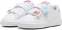 Puma Smash 3.0 Badges V sneakers wit lichtblauw rood - Thumbnail 13