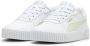 Puma Carina 2.0 sneakers wit lichtgroen Imitatieleer Effen 28 - Thumbnail 6