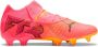PUMA Future 7 Ultimate Gras Kunstgras Voetbalschoenen (MG) Dames Roze Zwart Oranje - Thumbnail 4