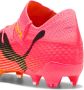 PUMA Future 7 Ultimate Gras Kunstgras Voetbalschoenen (MG) Dames Roze Zwart Oranje - Thumbnail 7