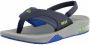 Reef Kid's Little Fanning Sandalen maat 11K 12K blauw - Thumbnail 4