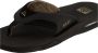 Reef Fanning Heren Slippers Zwart Bruin - Thumbnail 5