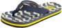 Reef Little Ahi Jongens Slippers Navy Yellw Fish - Thumbnail 5