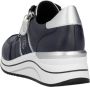 Remonte Sneakers met sleehak vrijetijdsschoen lage schoen veterschoen met metallic contrastaccenten - Thumbnail 6