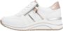 Remonte Sneakers met sleehak vrijetijdsschoen lage schoen veterschoen met metallic contrastaccenten - Thumbnail 2