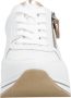 Remonte Sneakers met sleehak vrijetijdsschoen lage schoen veterschoen met metallic contrastaccenten - Thumbnail 3