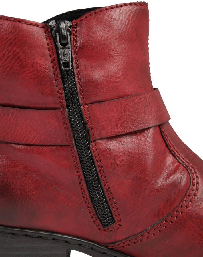 Rieker cheap enkellaarsjes rood