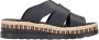 Rieker Slippers sleehak zomerschoen slippers met jute omlijsting - Thumbnail 14