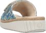 Rieker Sleehakmuiltjes Zomerschoen strandschoen huisschoen met praktische klittenbandsluiting - Thumbnail 25