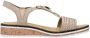 Rieker Sandalen zomerschoen sandaal sleehak in gevlochten look - Thumbnail 5
