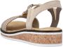 Rieker Sandalen zomerschoen sandaal sleehak in gevlochten look - Thumbnail 6