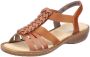 Rieker Sandalen zomerschoen sandaal sleehak met stretchbanden - Thumbnail 11