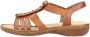 Rieker Sandalen zomerschoen sandaal sleehak met stretchbanden - Thumbnail 12